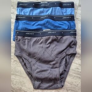 Jockey Men's Briefs - Blue and Gray Trio